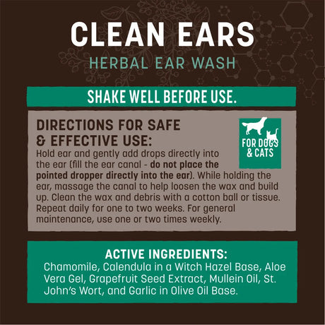 Earth Animal OÍDOS LIMPIOS 4oz