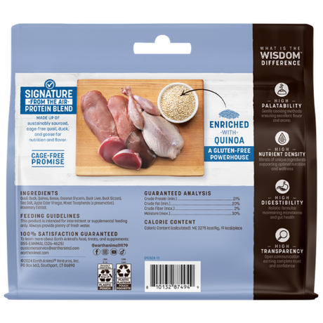 Earth Animal Wisdom Dog Air Dried From The Air Jerky 4oz