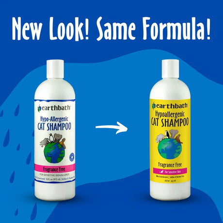 Earthbath Hypoallergenic Fragrance Free Cat Shampoo (16oz)