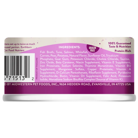 Earthborn Cat Wet Food Grain Free Harbor Harvest 5.5oz