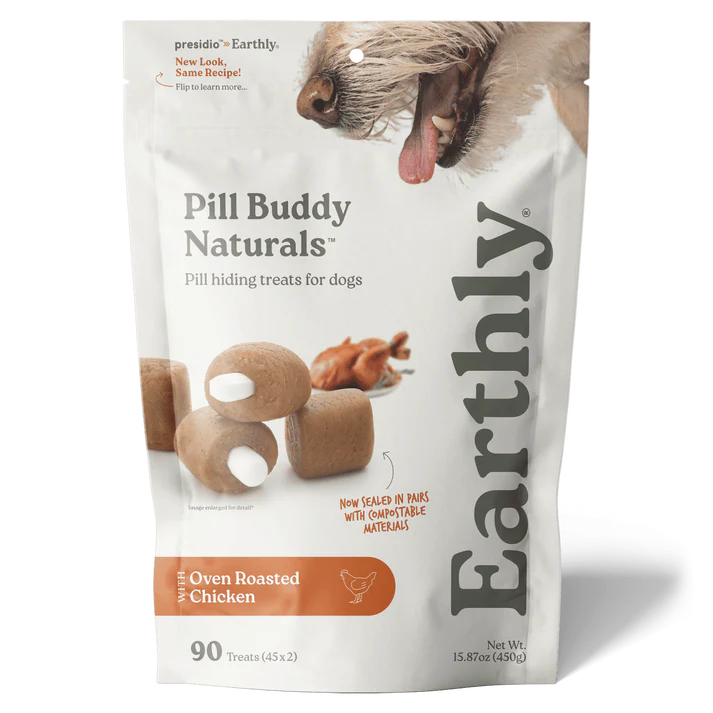 Earthly Pill Buddy Chicken Dog Treat - 90 Count