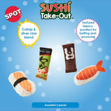 SPOT Sushi Take-Out Plush Cat Toy (2 Pack)