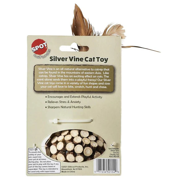 SPOT Silver Vine Chunky Cat Toy