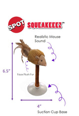 Ethical Spot Squeakeeez Mouse Suction Cup Cat Toy