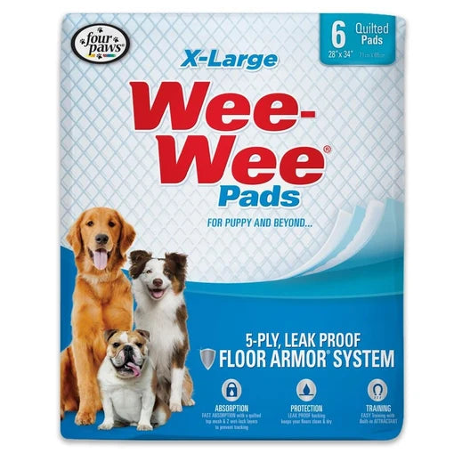 ALMOHADILLAS PARA ORINAR DE CUATRO PATAS  XL 6ct