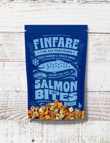 Finfare Cold Smoked & Freeze Dried Smoked Salmon Skin Bites Cat Treats (1.3oz Bag)