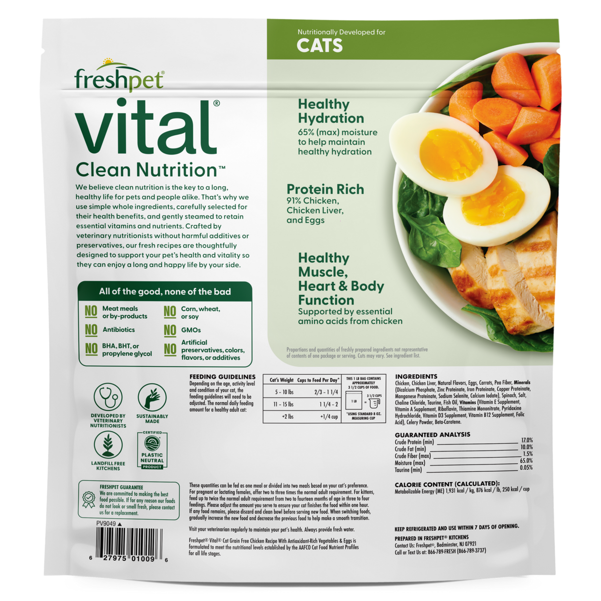 FreshPet Vital Grain Free Chicken Recipe for Cats