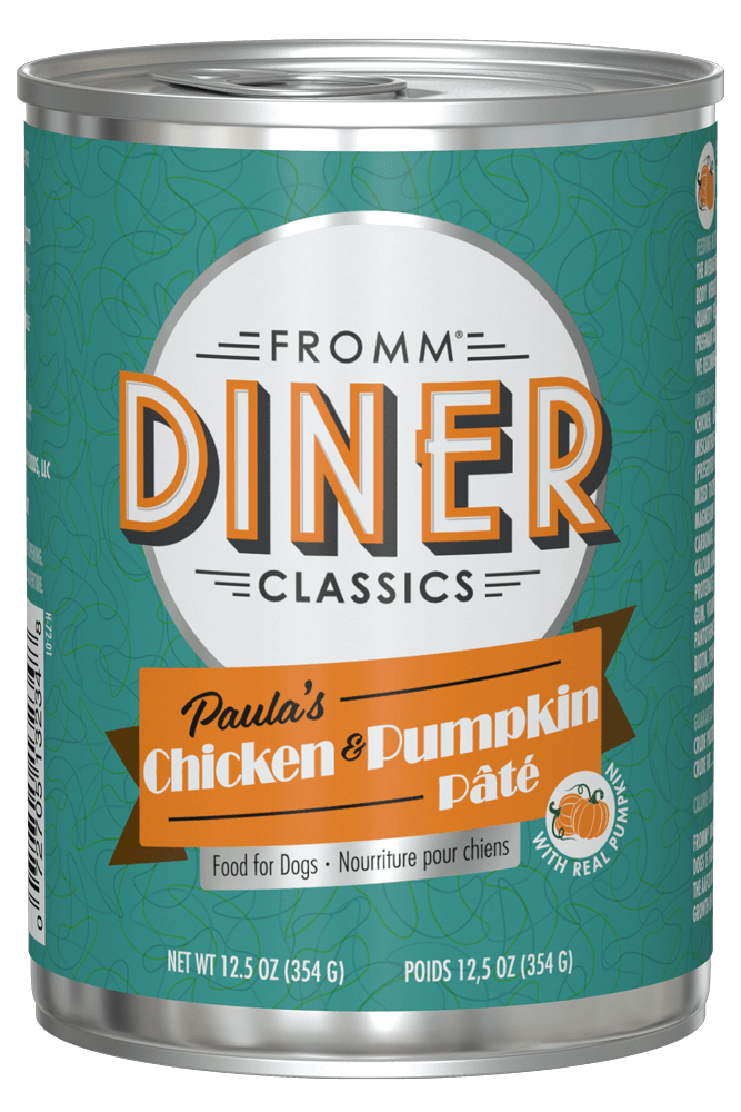 Fromm Diner Classics Paula's Chicken & Pumpkin Pate Wet Dog Food (12.5oz Can)