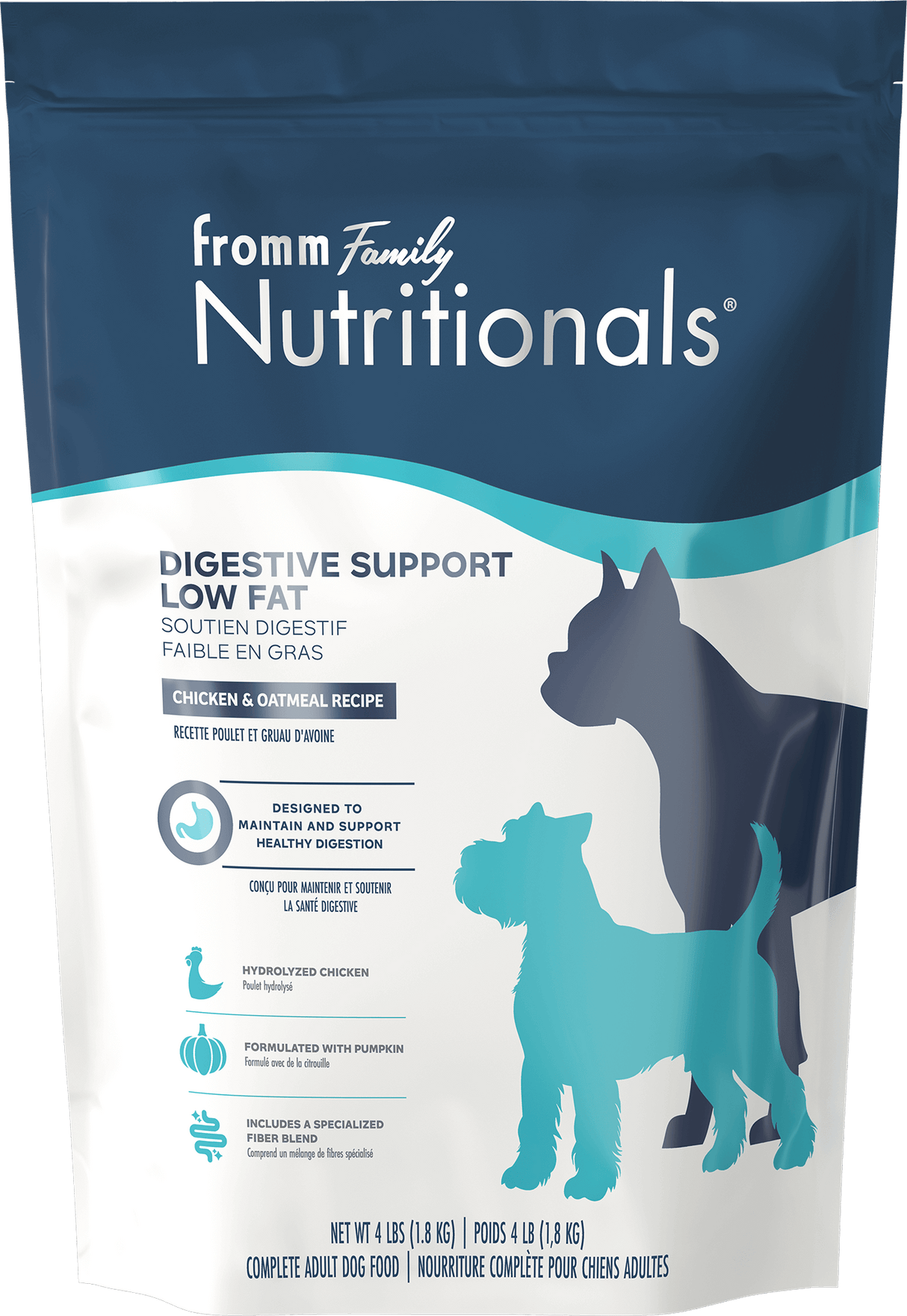 Fromm Nutritionals Digestive Support Low Fat Chicken & Oatmeal Recipe Dry Dog Food (5lb bag)