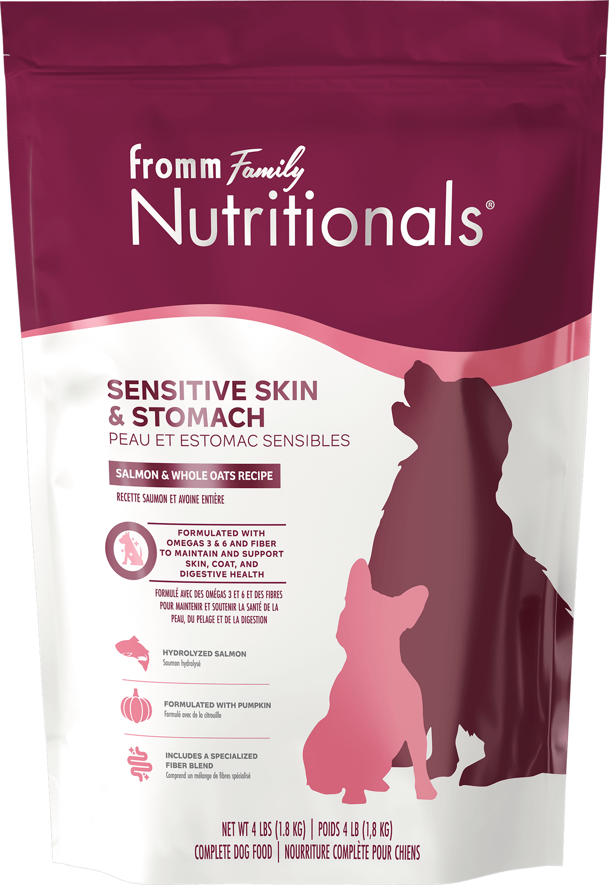 Fromm Nutritionals Sensitive Skin & Stomach Salmon & Whole Oats Recipe Dry Dog Food (5lb bag)
