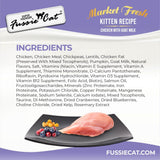 Fussie Cat Kitten Dry Food Market Fresh Chicken With Goat Milk 3.5lb