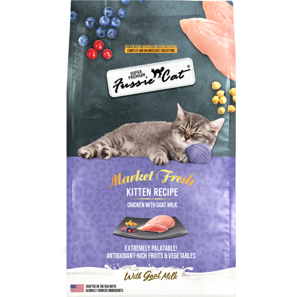 Fussie Cat Kitten Dry Food Market Fresh Chicken With Goat Milk 3.5lb
