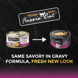 Fussie Cat Wet Food Black Label Tuna/Chicken in Gravy 2.82oz