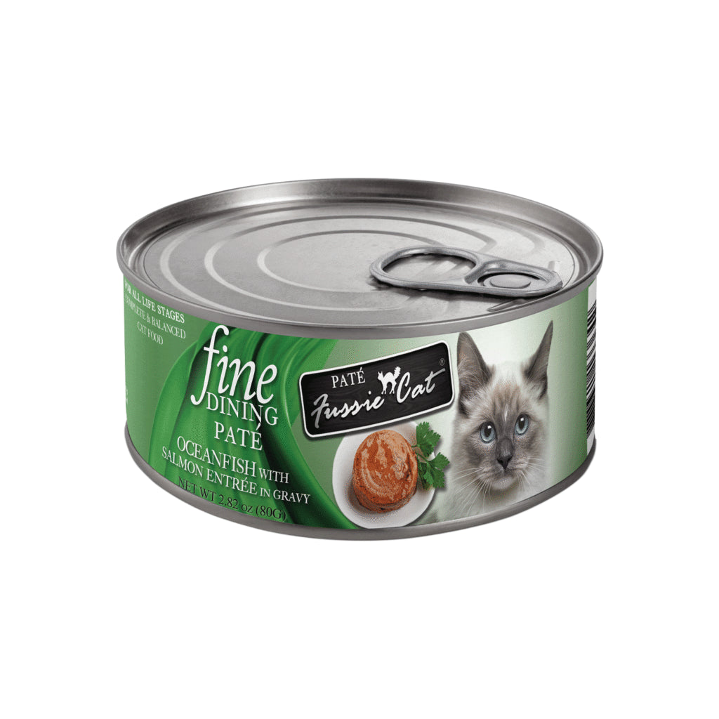 Fussie Cat Wet Food Fine Dining Ocean Fish Pate 2.82oz