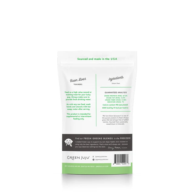 Entrenadores Green Juju D FD Hígado de bisonte 3 oz