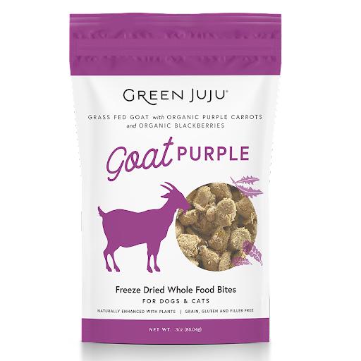 Green Juju Freeze-Dried Goat Purple Dog & Cat Treats (3oz)