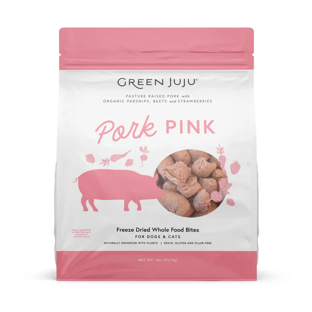 Green Juju Dog & Cat Food Topper Gregezer Porc Pink 3oz