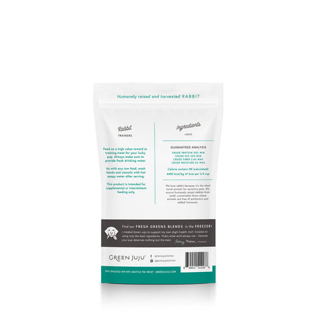 Green Juju Dog & Cat Treats Freeze-Dried Rabbit 2.5oz