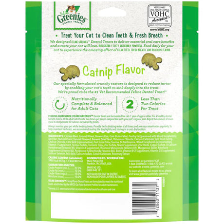 Greenies Dental Treats Catnip Flavor for Cats (4.6oz)