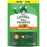 Greenies Feline Pill Pockets Chicken Flavor Cat Treats (85 count)