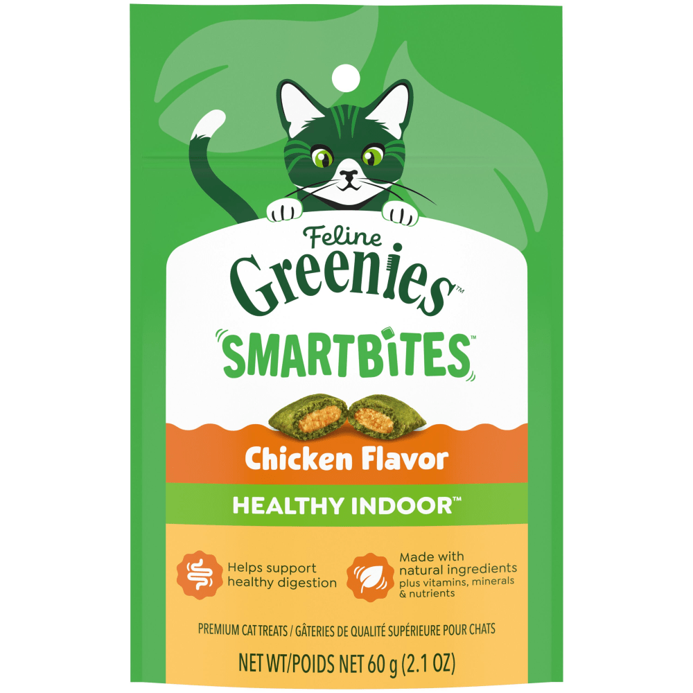 Greenies Cat Treat SmartBites Healthy Indoor Chicken Flavor