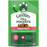 Golosinas para gatos Greenies en forma de bolsitas con sabor a salmón