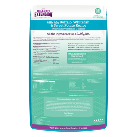 Extension de santé D Petites bouchées Buffalo / Whitefish 3,5 lb