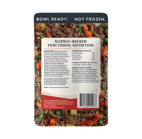Health Extension Gently Cooked In Bone Broth Beef & Potato Wet Dog Food (3oz pouch)