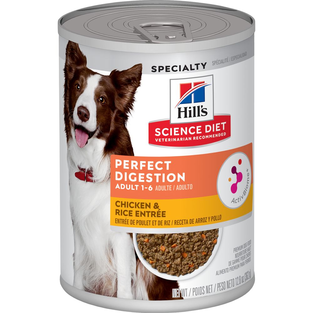 Hill's Science Diet Adult Perfect Digestion Chicken & Rice Wet Dog Food (12.8oz can)