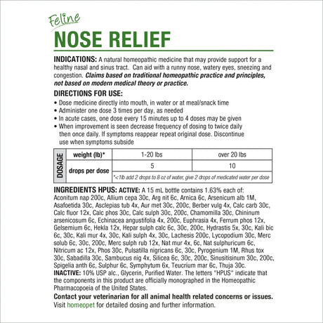 HomeoPet Feline Nose Relief