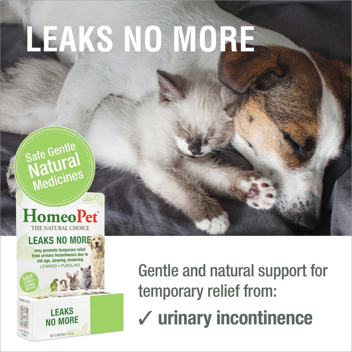 HomeoPet Leaks No More for Pets