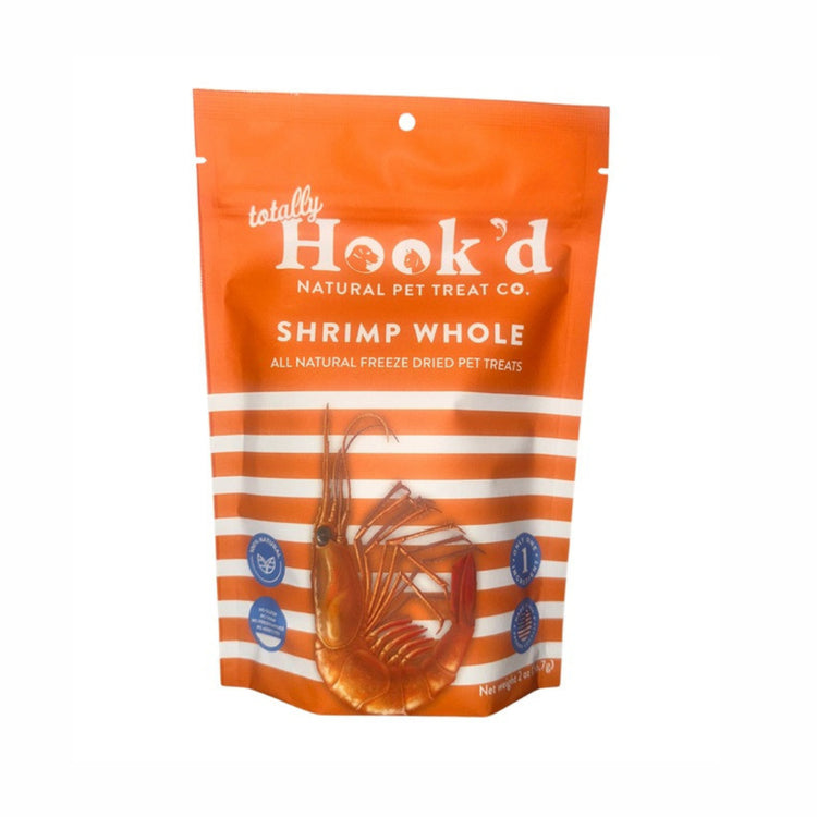 Hook'd Freeze-Dried Shrimp Dog & Cat Treats (2oz)