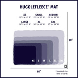 HuggleHounds Fleece Mat Gray for Dogs & Cats (Medium, 23" L x 36" W)
