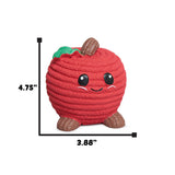 Huggle Hounds Ruff Tex Sweet Cheek Apple  Dog Toy (Large)