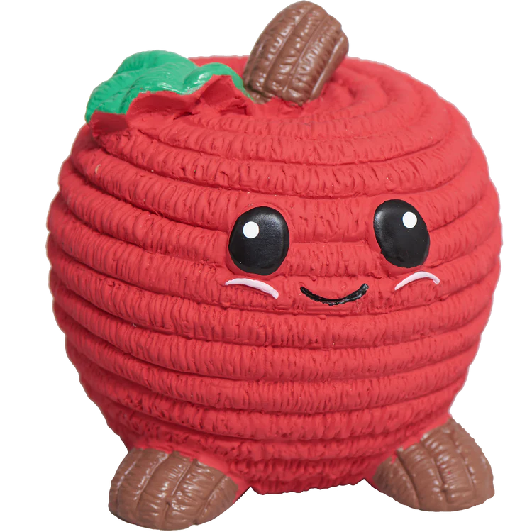 Huggle Hounds Ruff Tex Sweet Cheek Apple  Dog Toy (Large)