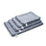 HuggleHounds Fleece Mat Gray for Dogs & Cats (Medium, 23" L x 36" W)