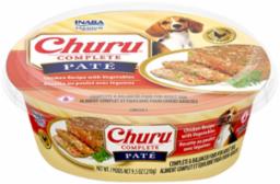 Inaba Churu Complete Chicken With Vegetables Pate Wet Dog Food (4.2oz tub)