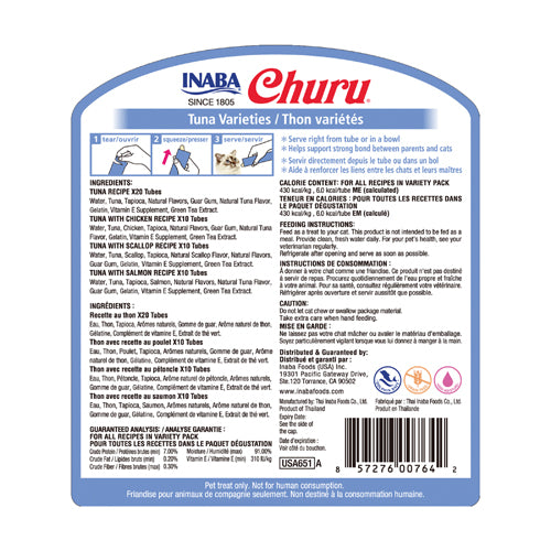 Inaba Churu Tuna Variéties 50pk