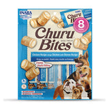 Inaba Dog Treats Churu Bites Chicken Wraps Chicken & Cheese 8 pack