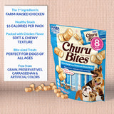 Inaba Dog Treats Churu Bites Chicken Wraps Chicken & Cheese 8 pack