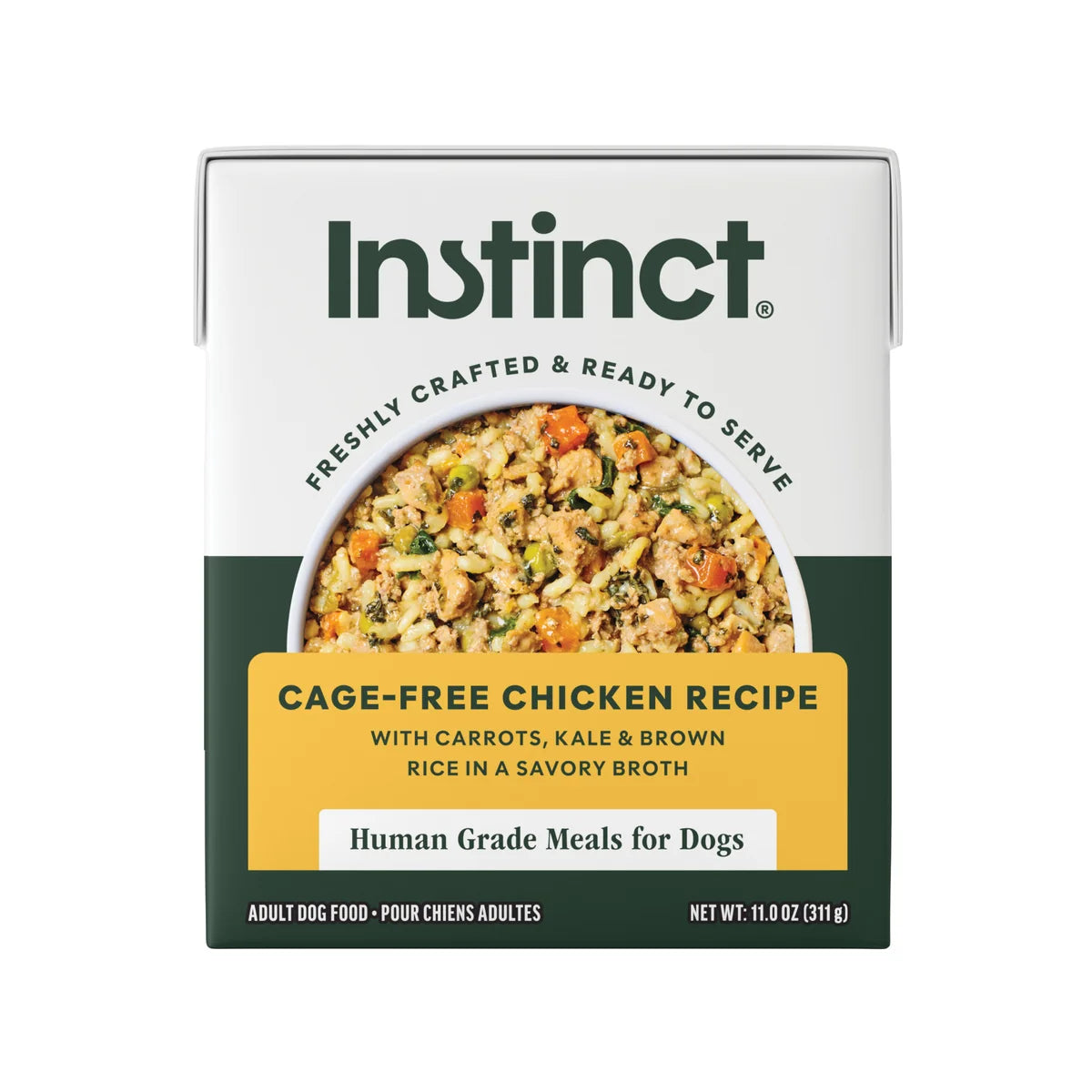 Instinct Freshly Crafted & Ready Chicken Recipe Wet Dog Food (11oz carton)