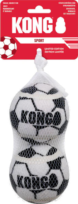Kong Sport Soccer Balls Dog Toy (Large, 2 Pack)