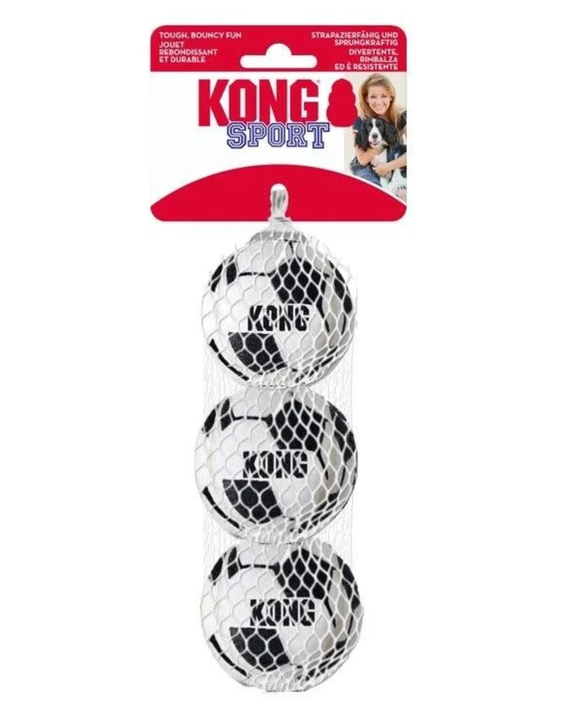 Kong Sport Soccer Balls Dog Toy (Small, 3 pack)