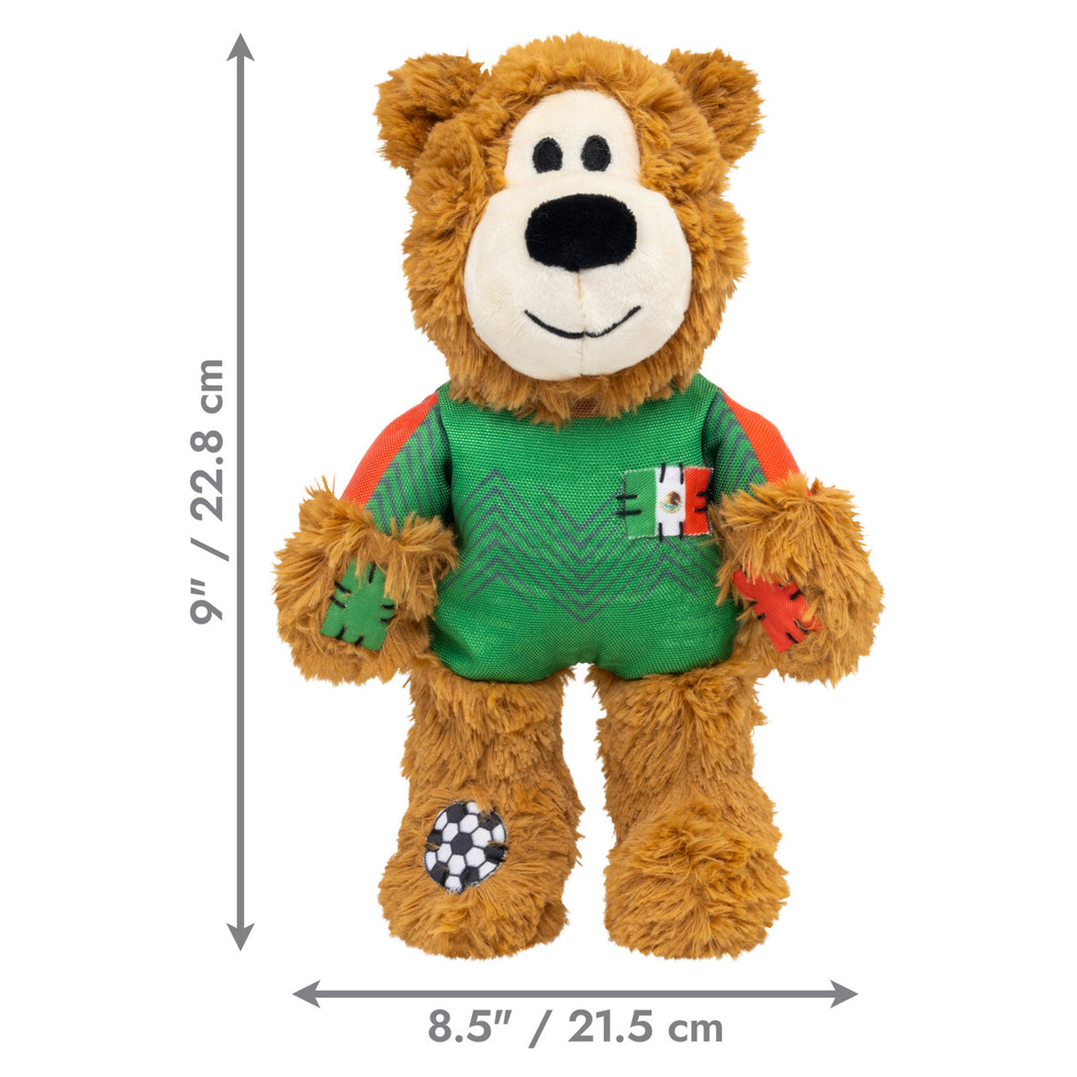 Kong Wild Knots Sport Bear Dog Toy - Mexico (Medium)