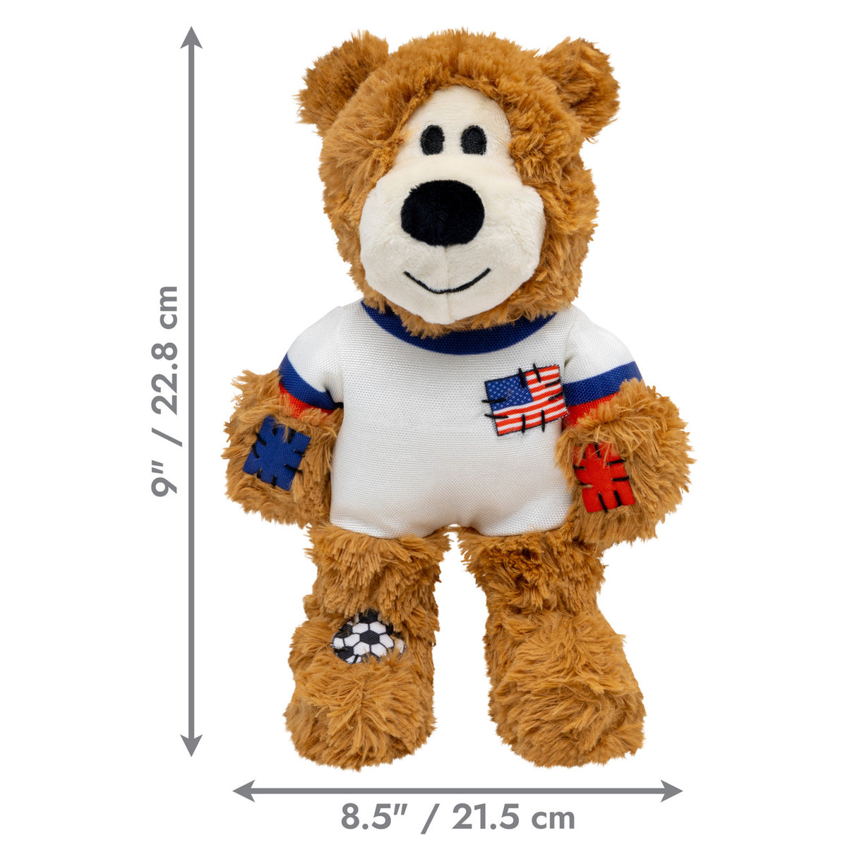 Kong Wild Knots Sport Bear Dog Toy - USA (Medium)