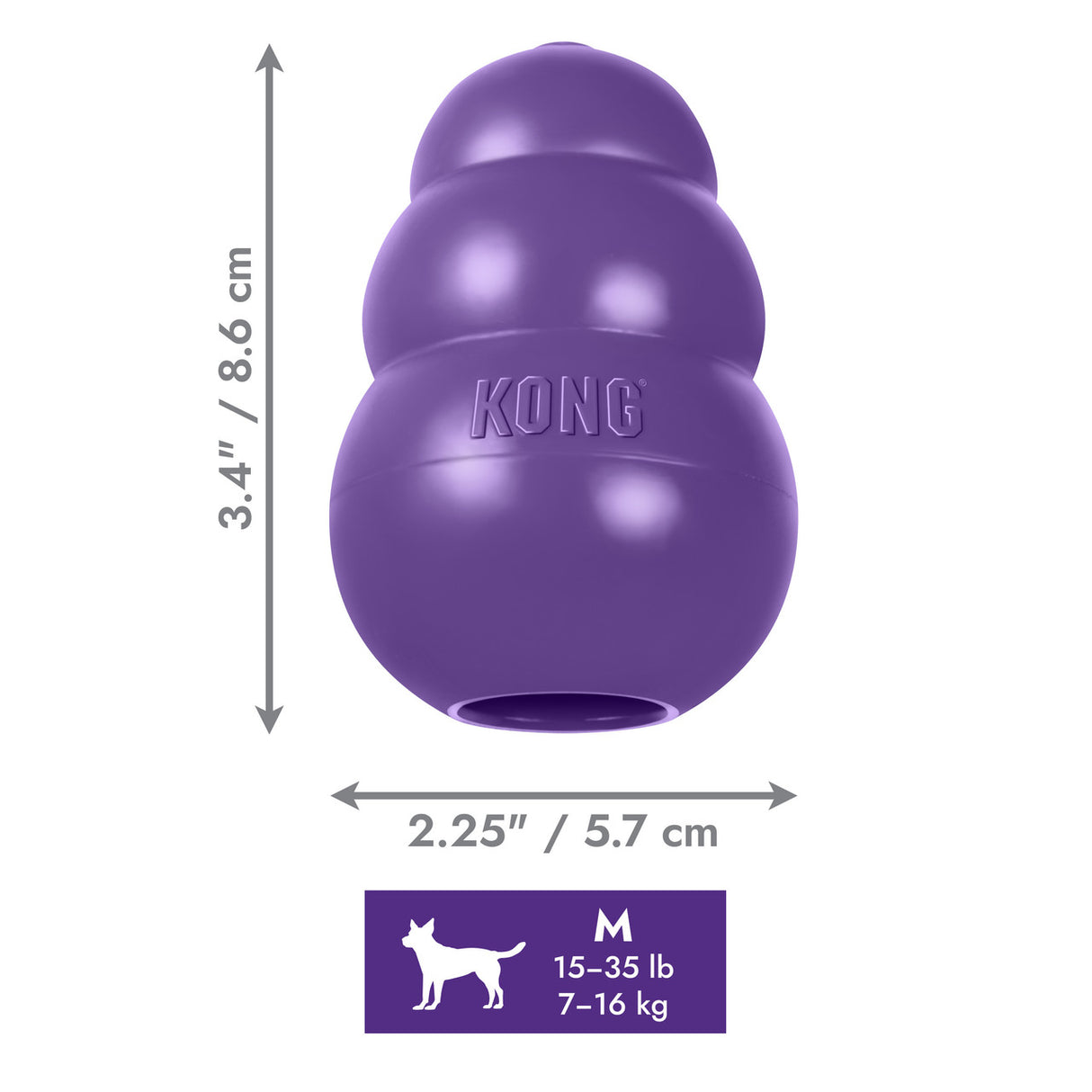 Kong Senior Natural Rubber Dog Toy (Medium)