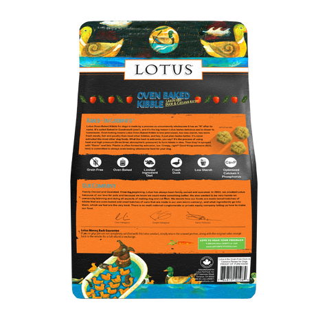Lotus Grain Free Duck & Cassava Recipe Dry Dog Food (4lb Bag)