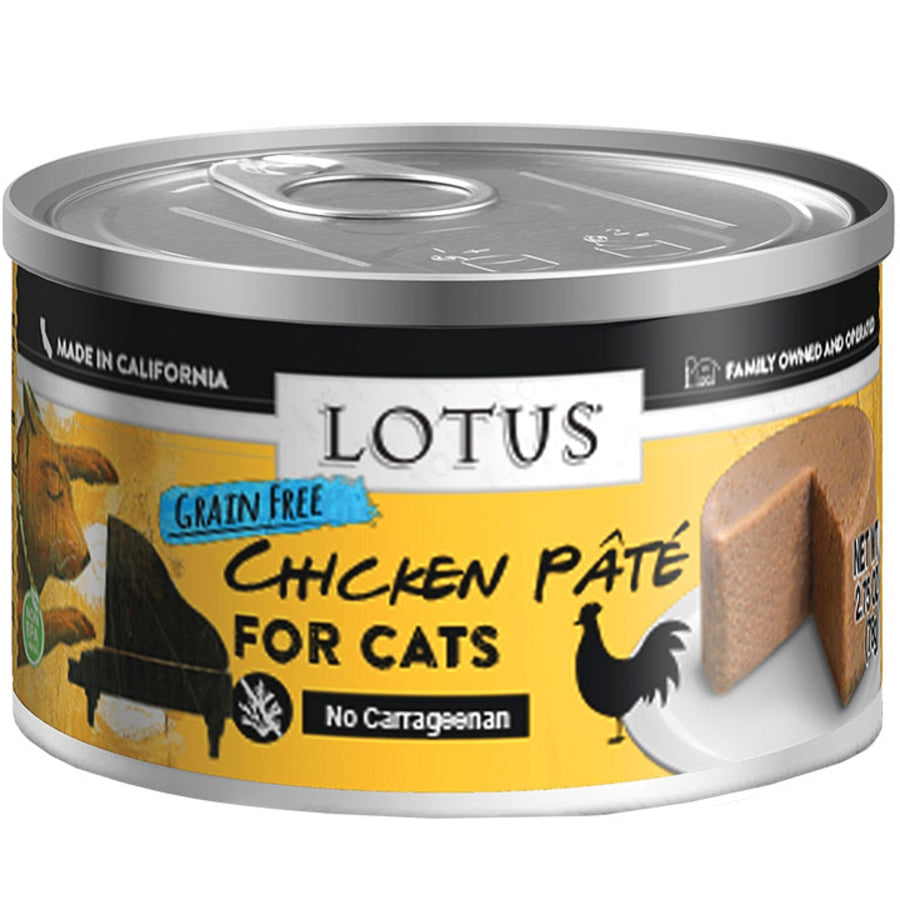 Lotus Grain Free Chicken Pate Wet Cat Food (2.75oz can)