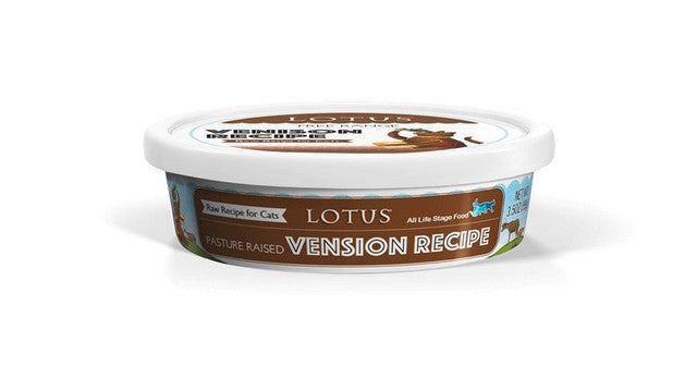 Lotus Raw Frozen Cat Food Pasture-Raised Venison 3.75oz