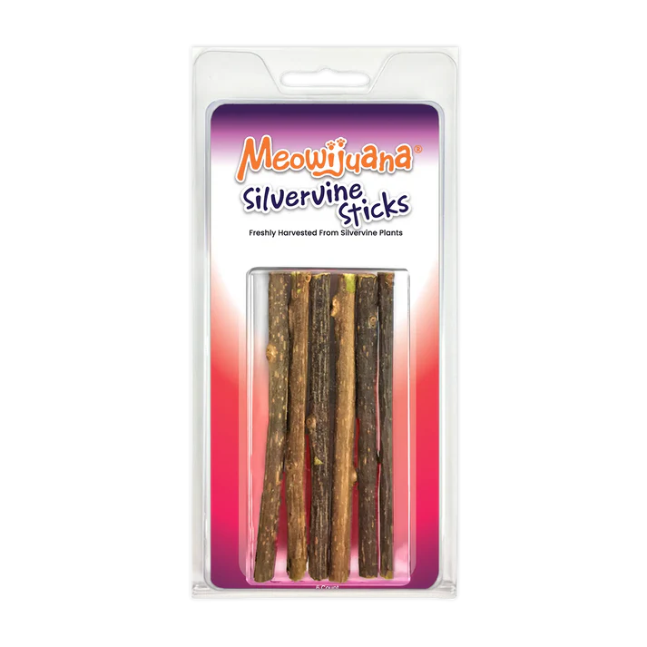 Meowijuana Silverline Sticks Cat Toy (6 Pack)